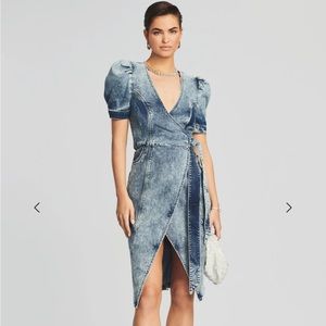 NWT Retrofete Zelda wrap dress size large